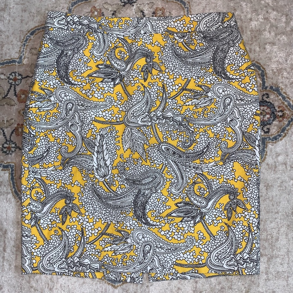 J Crew Paisley Print Skirt
